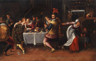 Banquet in an Interior by Unbekannt Unbekannt